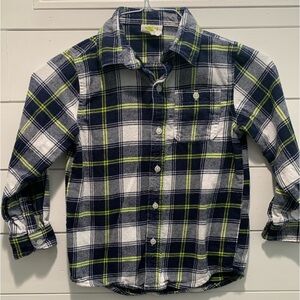 Crazy 8, flannel button down shirt.